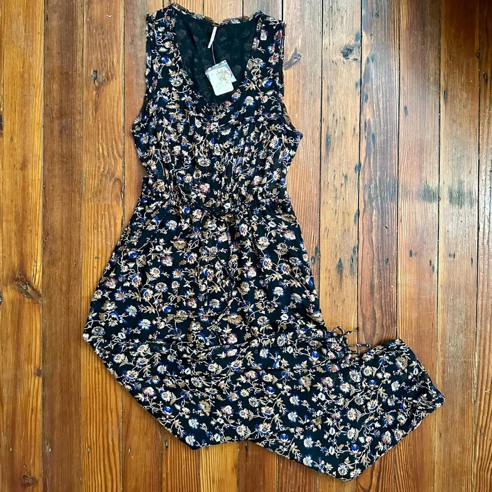 NWT Free People Samara jumpsuit in Indigo XS